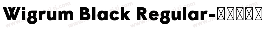 Wigrum Black Regular字体转换